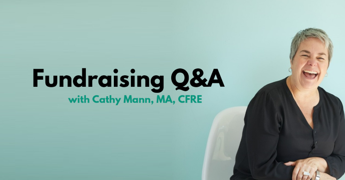 Logo for Fundraising Q&A with Cathy Mann